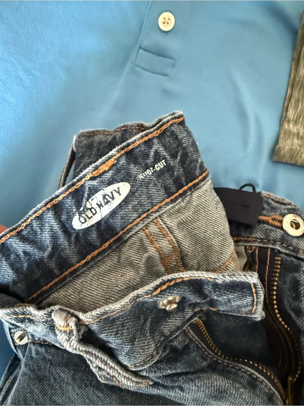 Old Navy Boys' Bootcut Jeans and J.Crew Blue and Gray Polo Trio